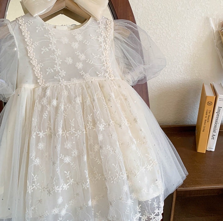 Vestido Infantil Renda Florzinhas