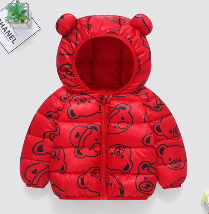 Jaqueta Infantil Puffer Estampas Bichinhos