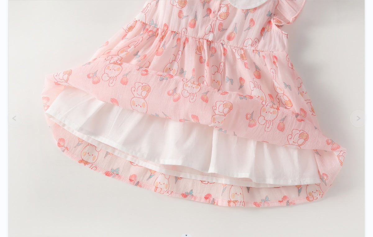 Vestido Infantil Verão Coelhinhos