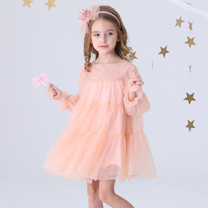 Vestido Infantil Tule Camadas