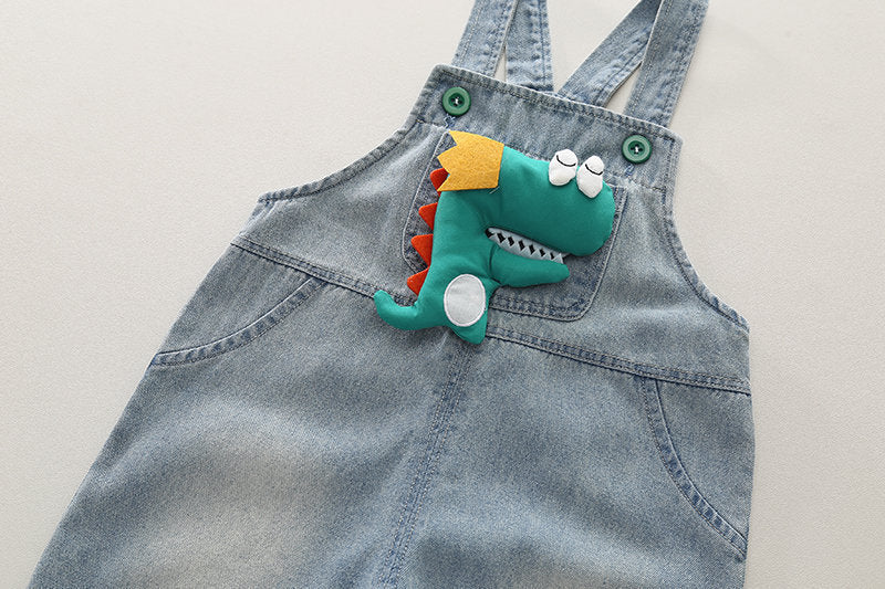 Jardineira Jeans Infantil Animalzinho