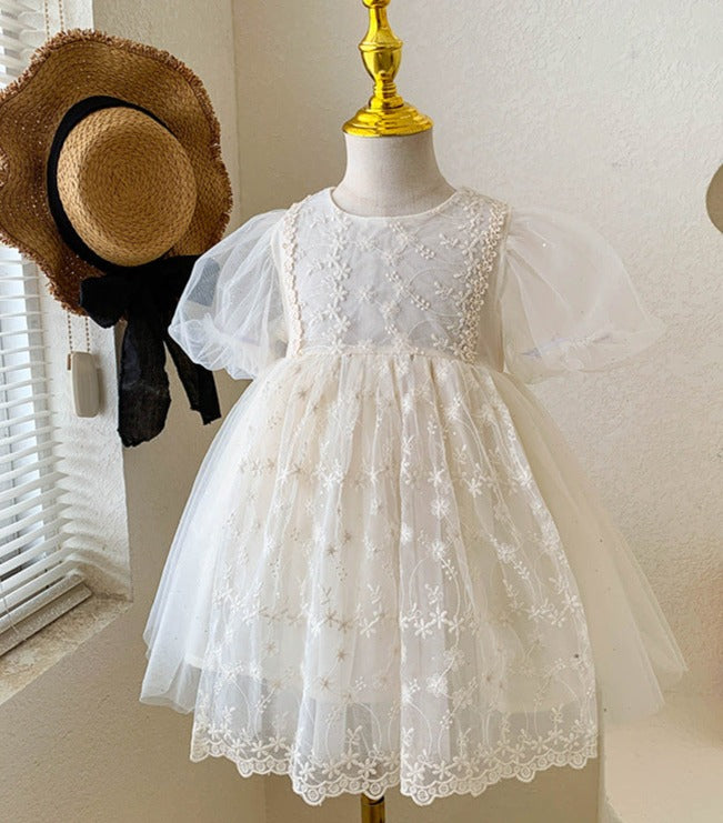 Vestido Infantil Renda Florzinhas