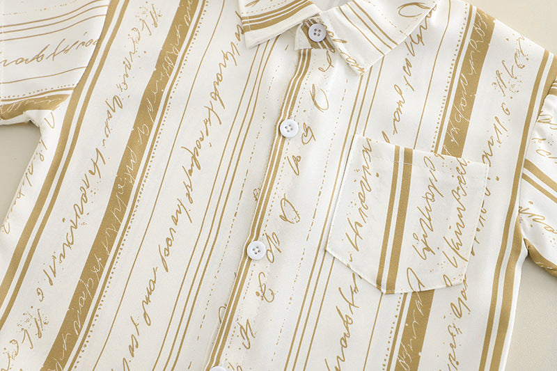 Conjunto Infantil Masculino Lístras Bolsinho