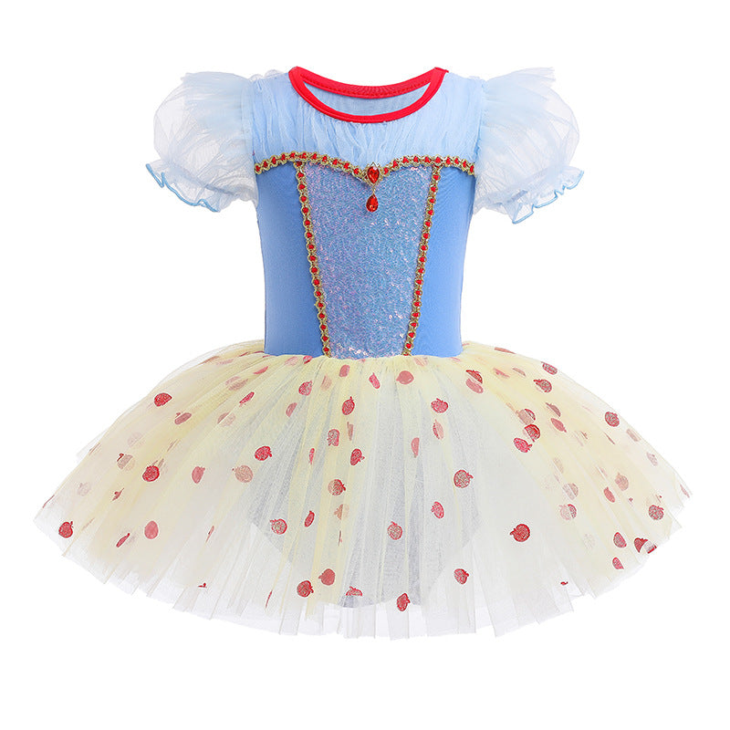 Vestido Infantil Branca de Neve