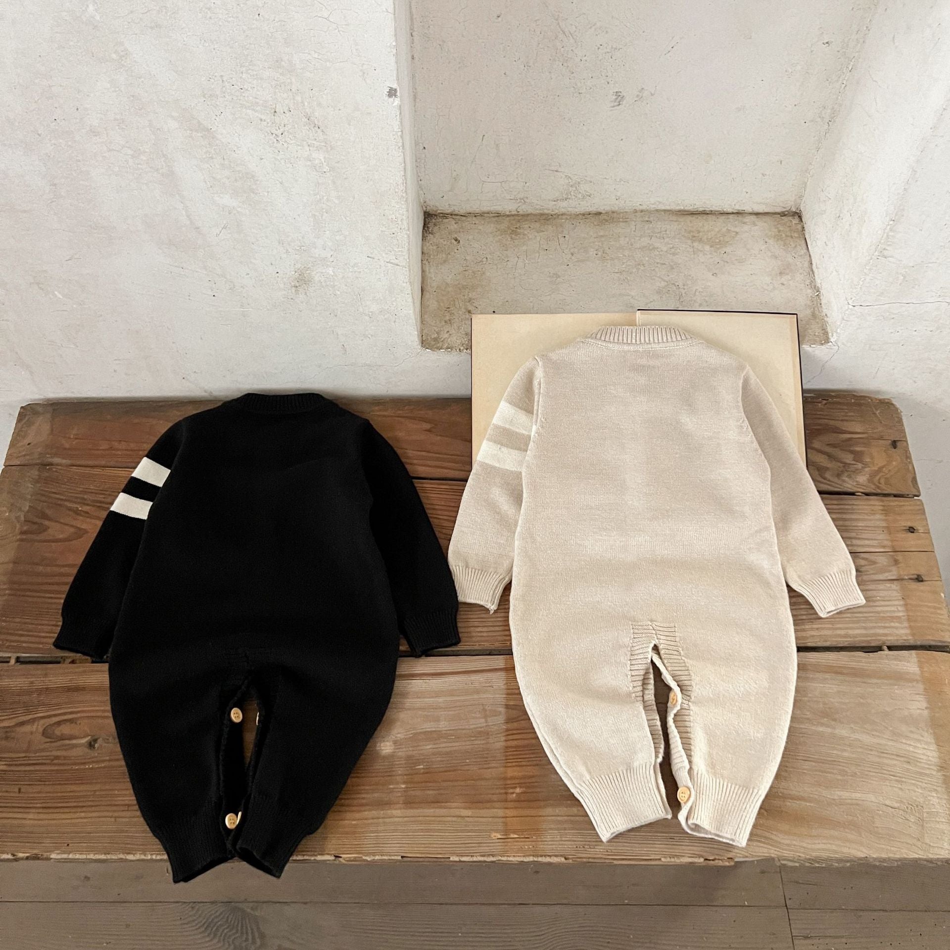 Macacão Infantil de Tricô Urso