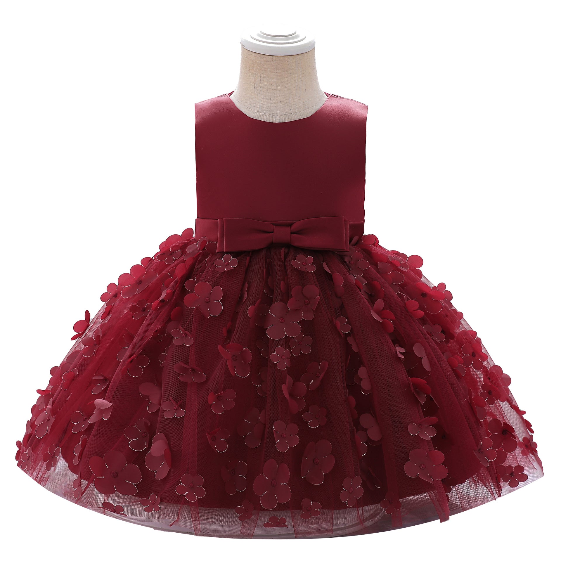 Vestido De Festa Infantil Florzinhas Lacinho