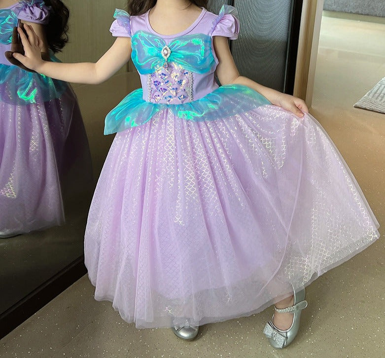 Vestido Infantil Princesa Sereia