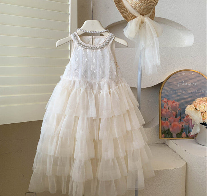 Vestido Infantil Tule Camadas