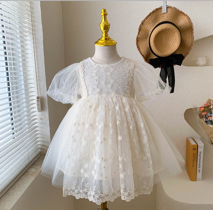 Vestido Infantil Renda Florzinhas