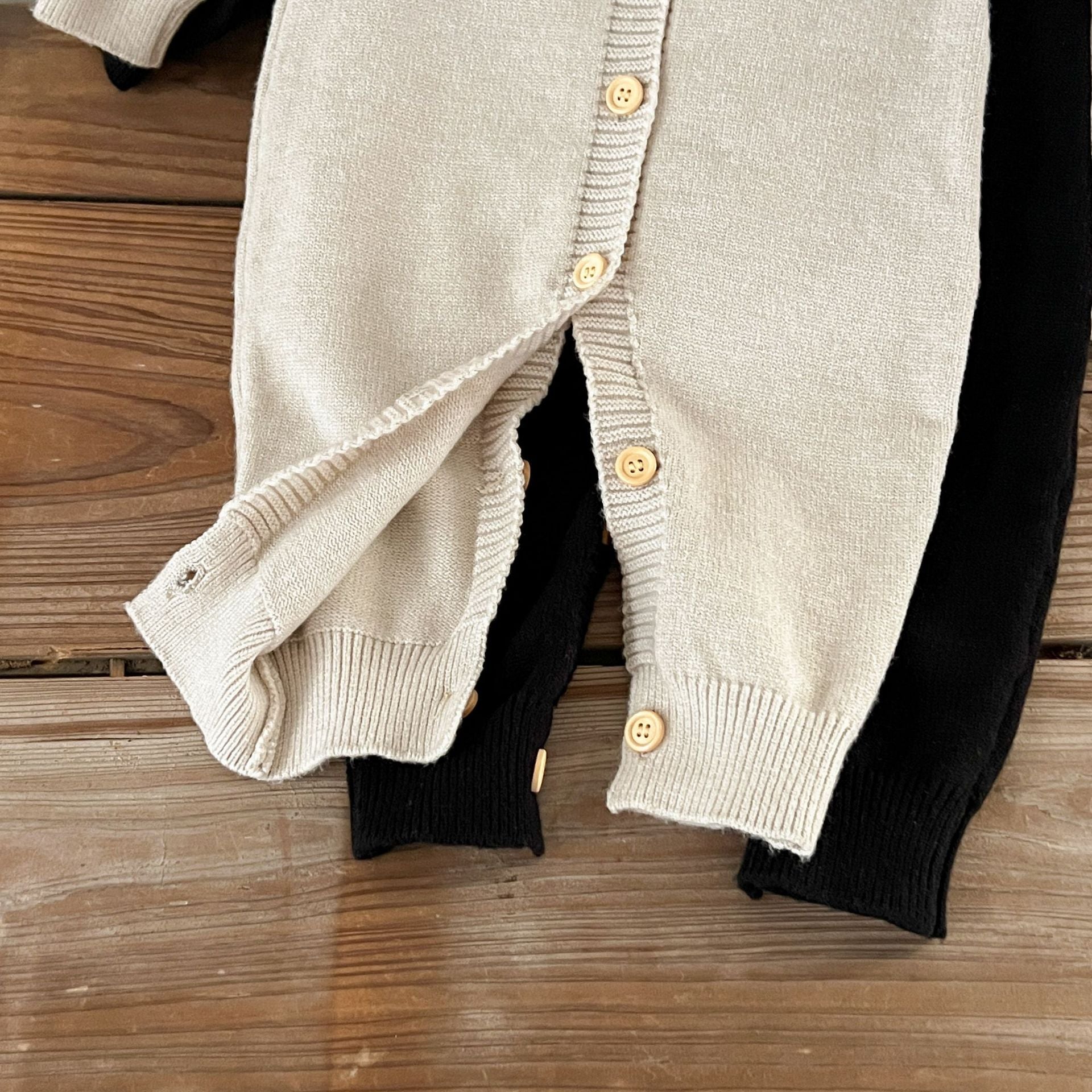 Macacão Infantil de Tricô Urso