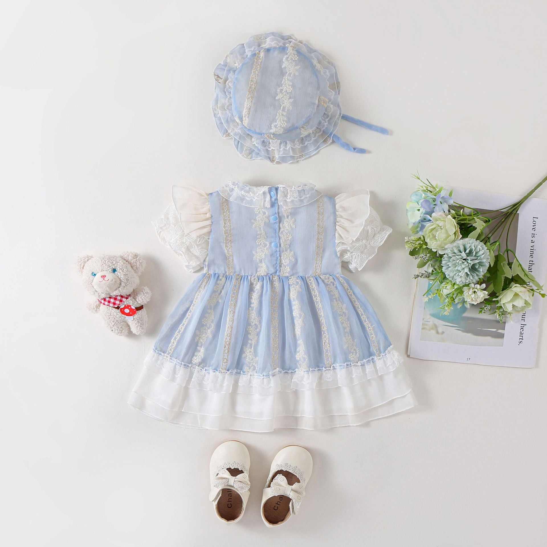 Vestido Infantil Princesinha + Chapéu