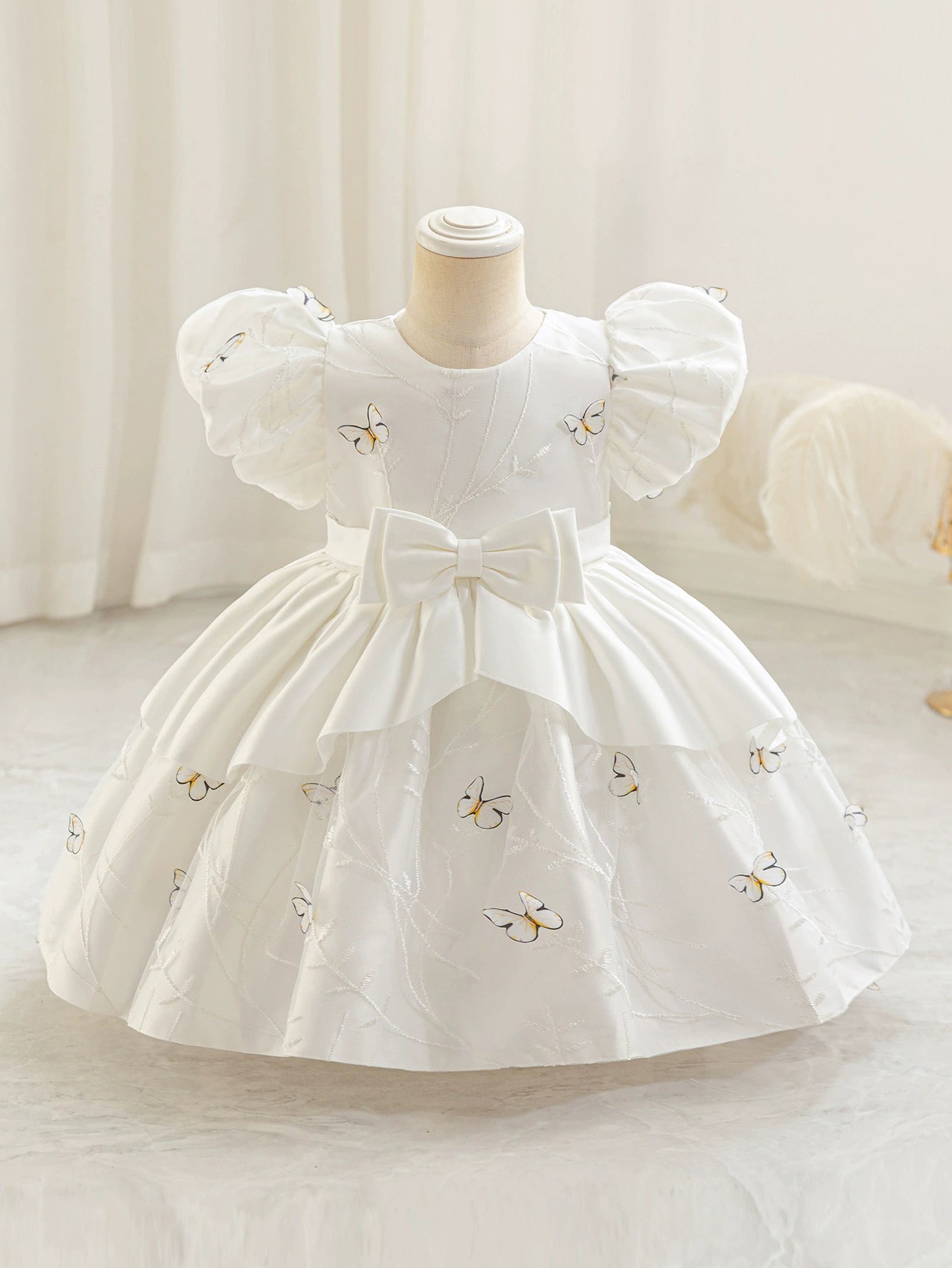 Vestido De Festa Infantil Laço Borboletinhas