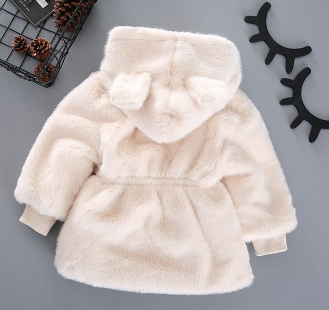 Casaco Infantil Feminino Plush Lacinho