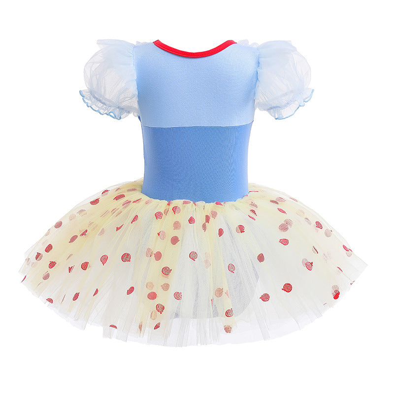 Vestido Infantil Branca de Neve