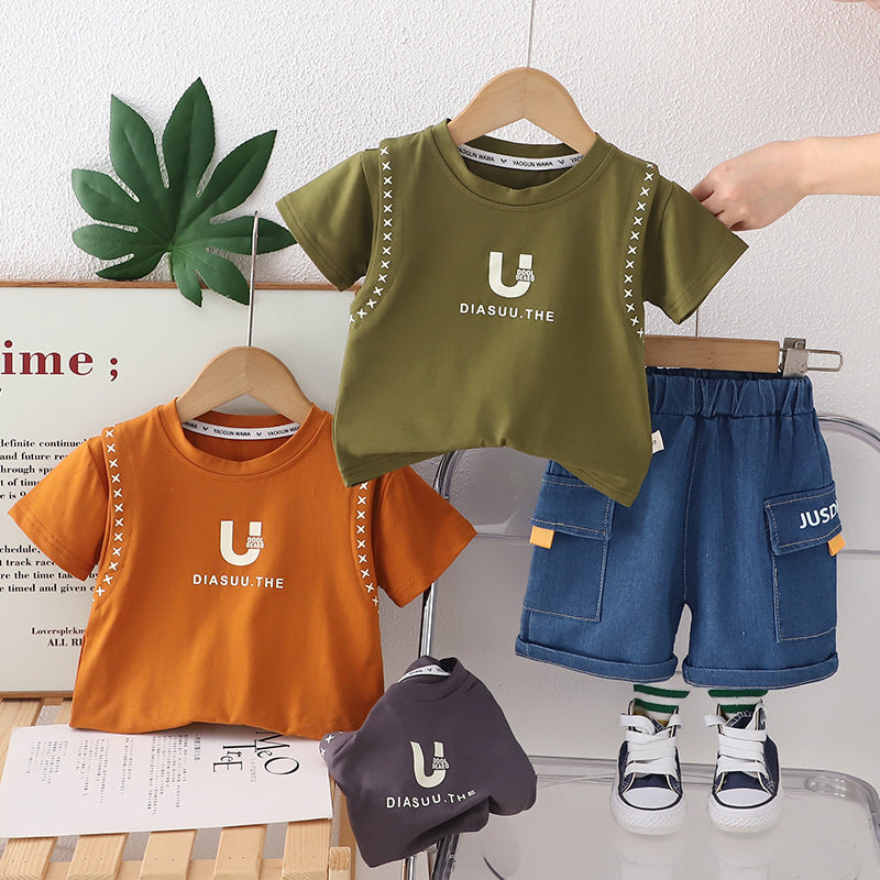 Conjunto Infantil Masculino Verão Bolsinhos