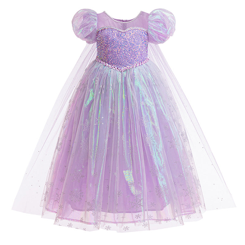 Vestido Infantil De Princesa Lantejoulas