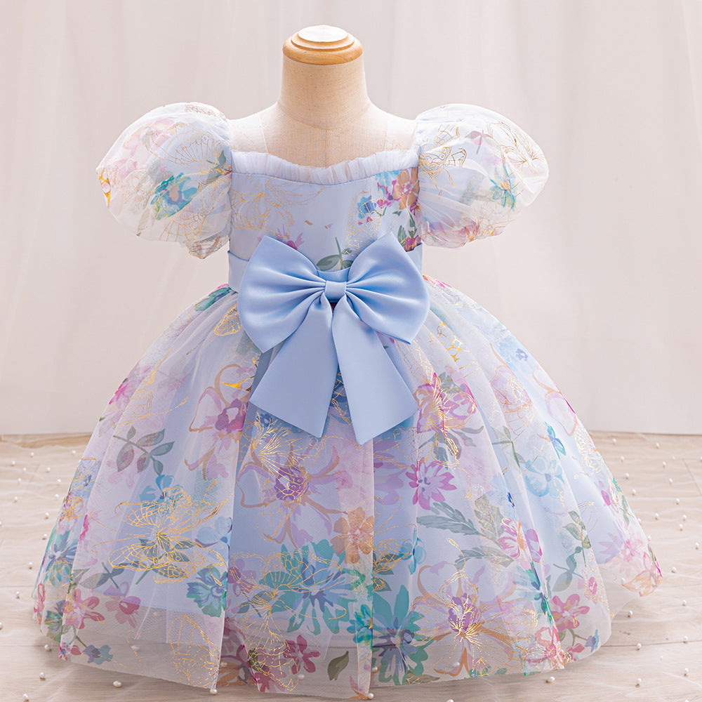 Vestido De Festa Infantil Floral