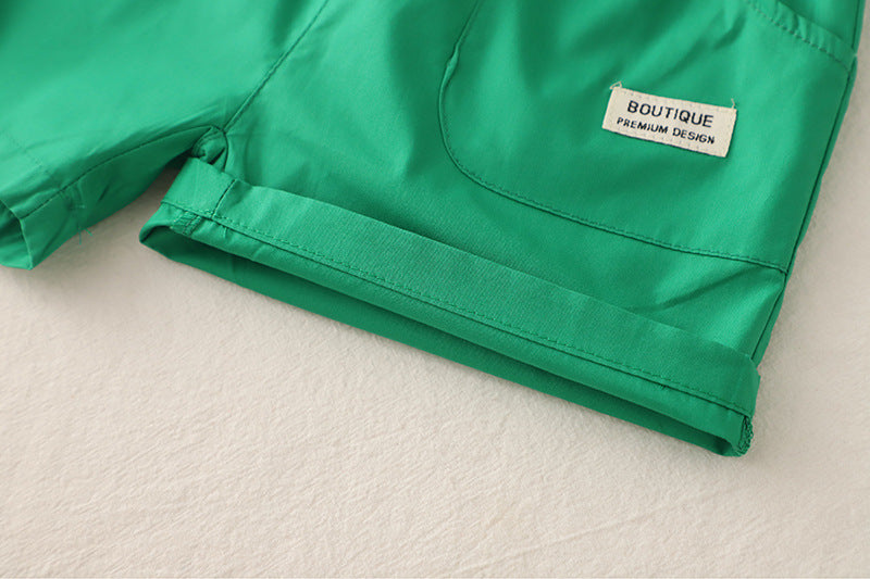 Conjunto Infantil Masculino Animais Bolsinho