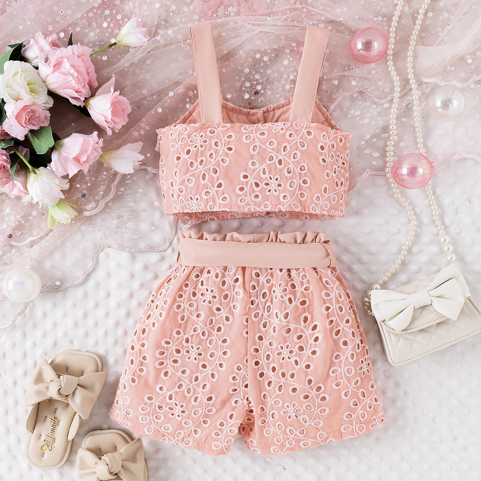 Conjunto Infantil Feminino Rosa Lese