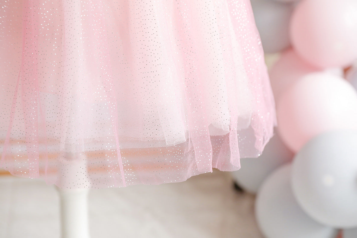 Vestido Infantil Rosa Princesa