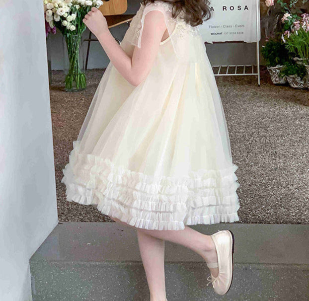 Vestido Infantil Gola Florzinhas