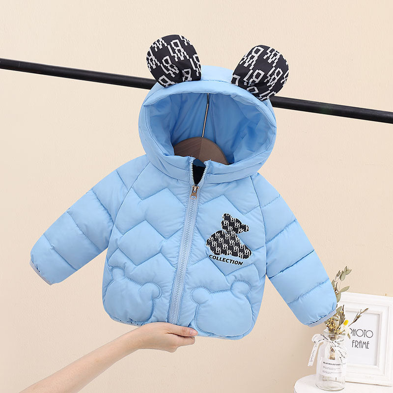 Jaqueta Infantil Puffer Ursinhos Orelhinhas