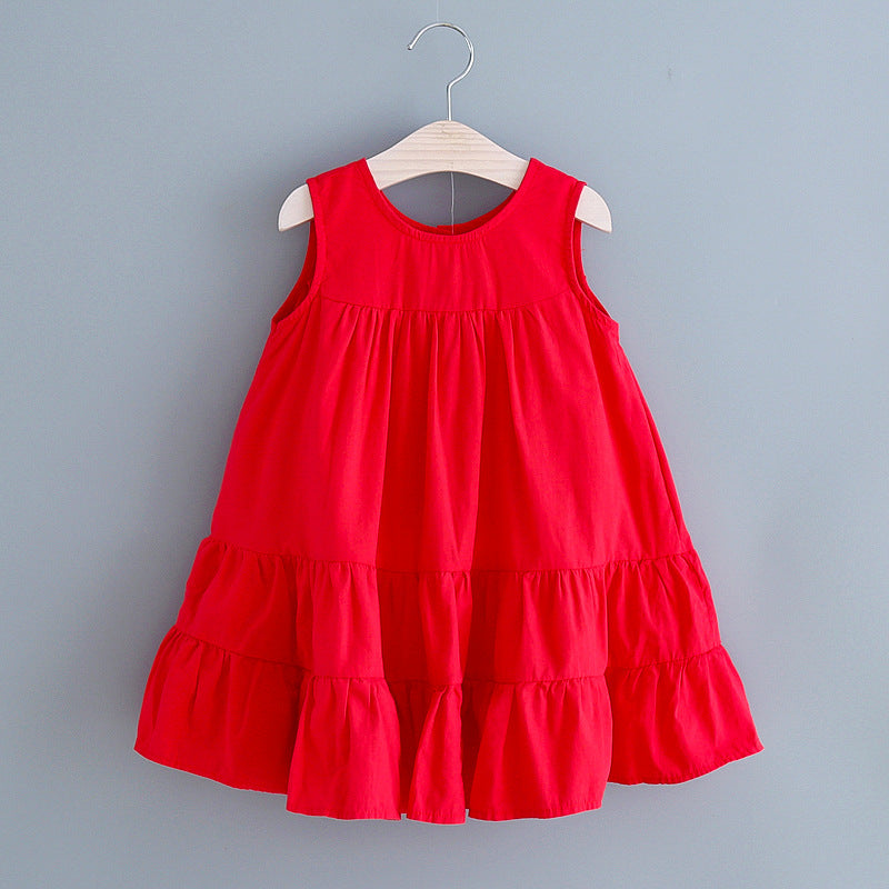 Vestido Infantil Verão Botõezinhos