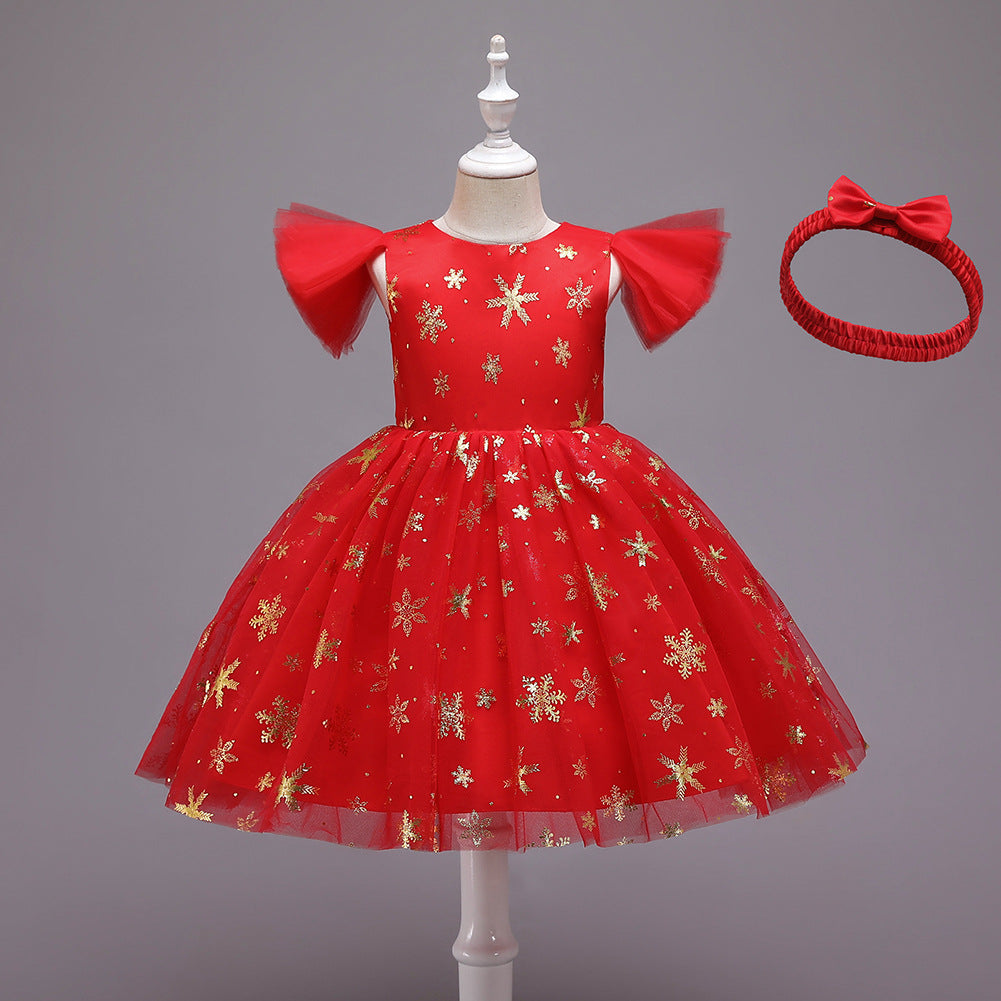 Vestido Infantil De Festa Natal