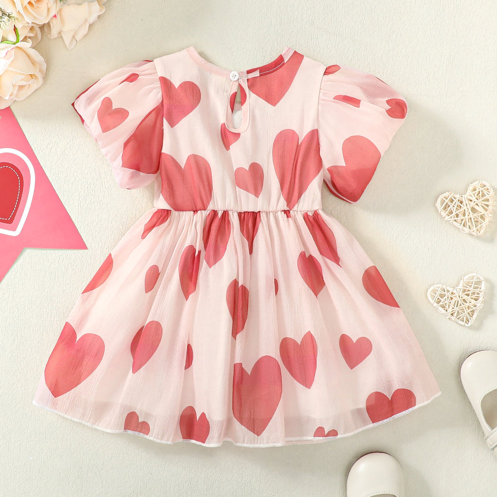 Vestido Infantil Coraçõeszinhos