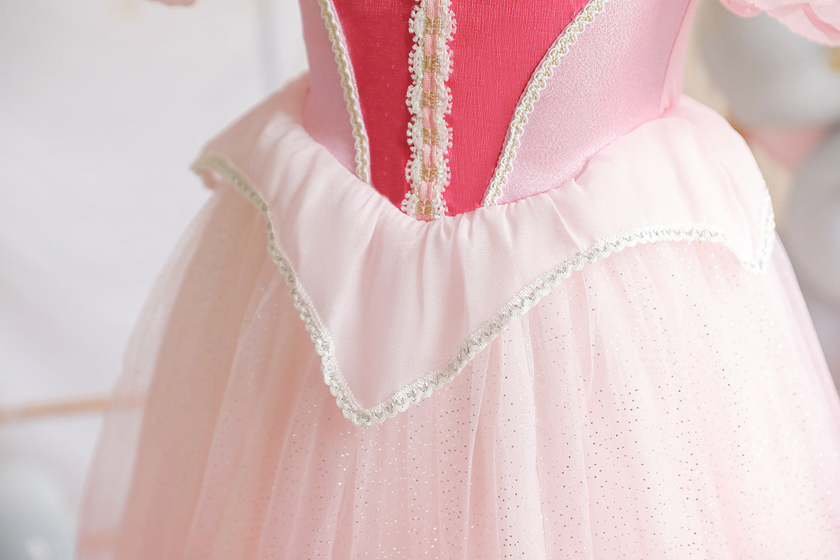 Vestido Infantil Rosa Princesa