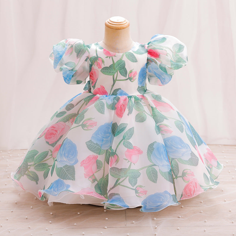 Vestido De Festa Infantil Floral