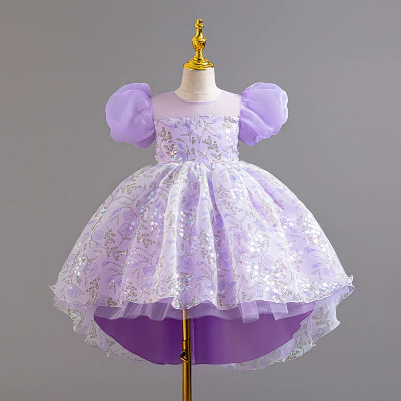 Vestido Infantil Floral Brilhante