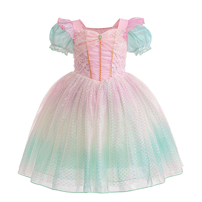 Vestido De Festa Infantil Princesa Brilhos