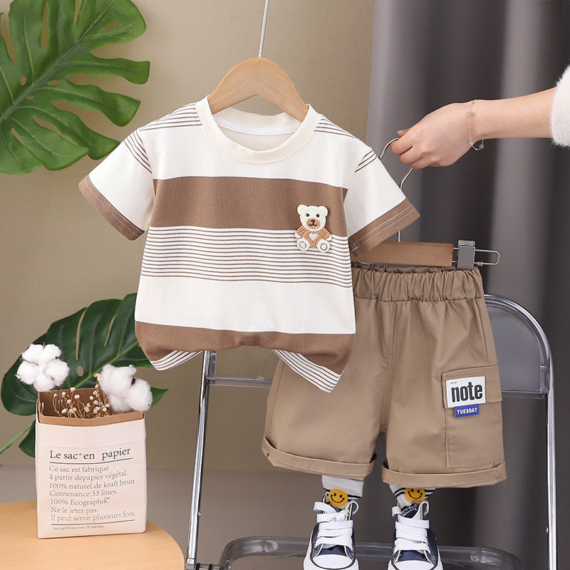 Conjunto Infantil Masculino Lístras Ursinho