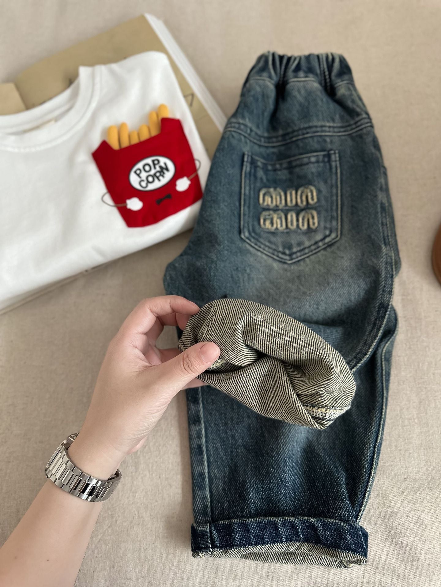 Calça Infantil Jeans M