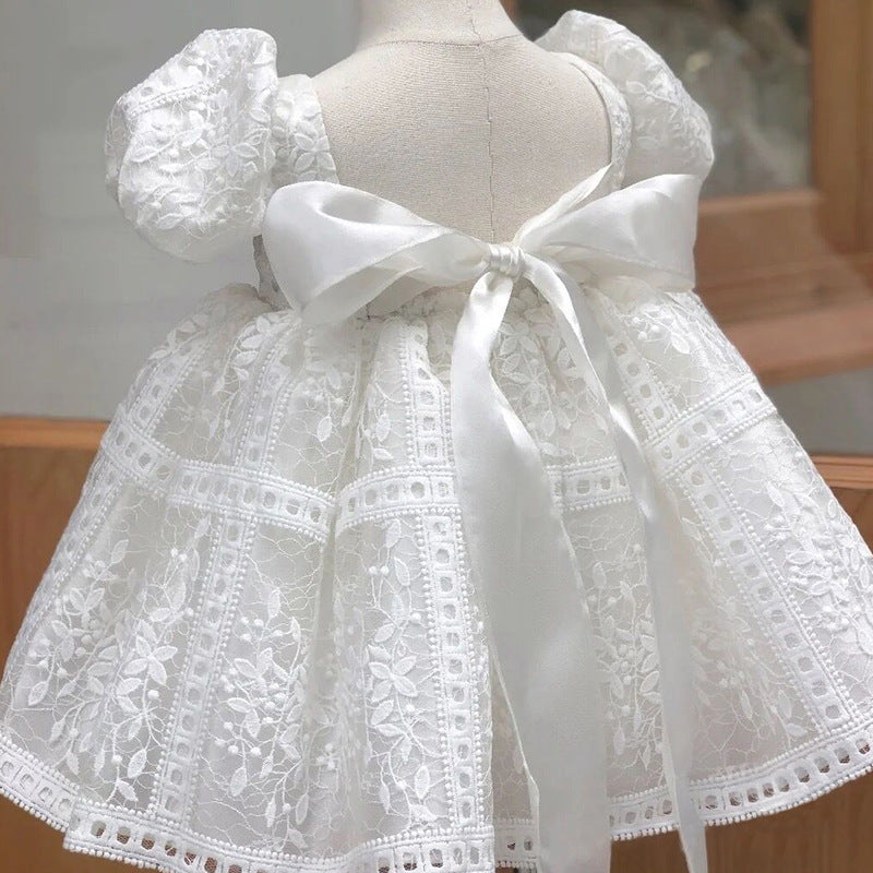 Vestido Infantil Rendado com lacinho
