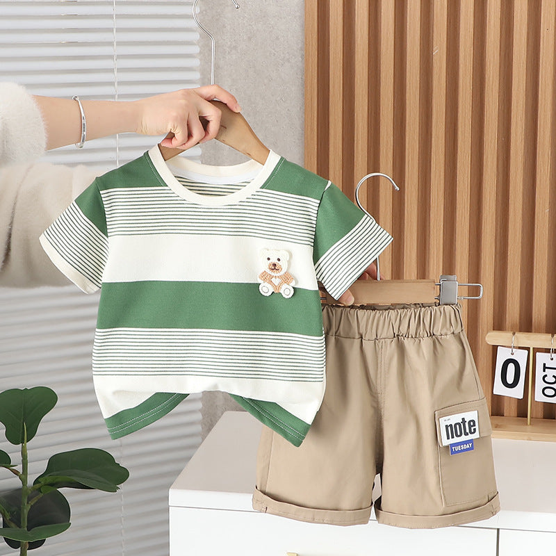 Conjunto Infantil Masculino Lístras Ursinho