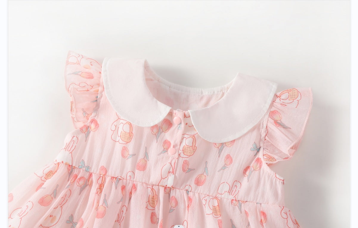 Vestido Infantil Verão Coelhinhos