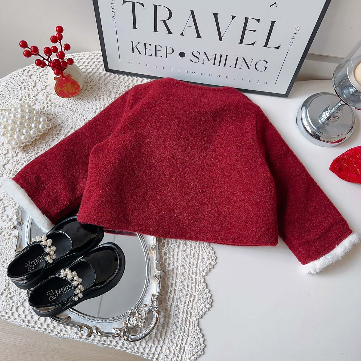 Conjunto Infantil Florzinha e Xadrez