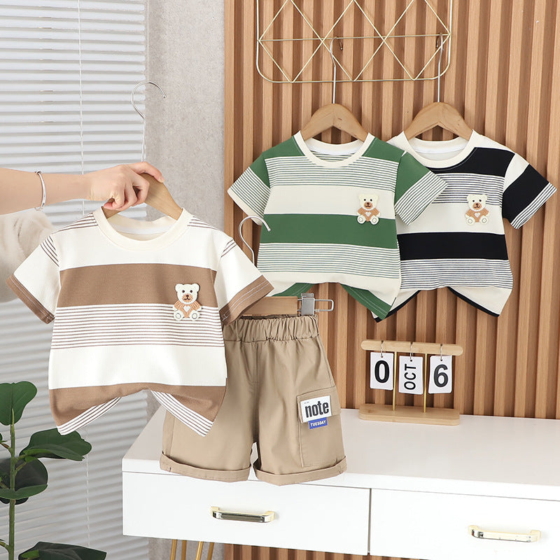 Conjunto Infantil Masculino Lístras Ursinho