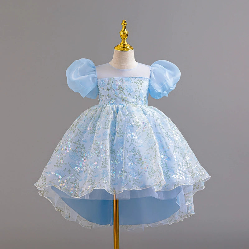 Vestido Infantil Floral Brilhante