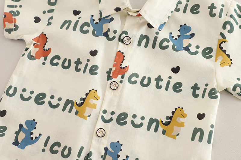 Jardineira Infantil Jeans com Camisa