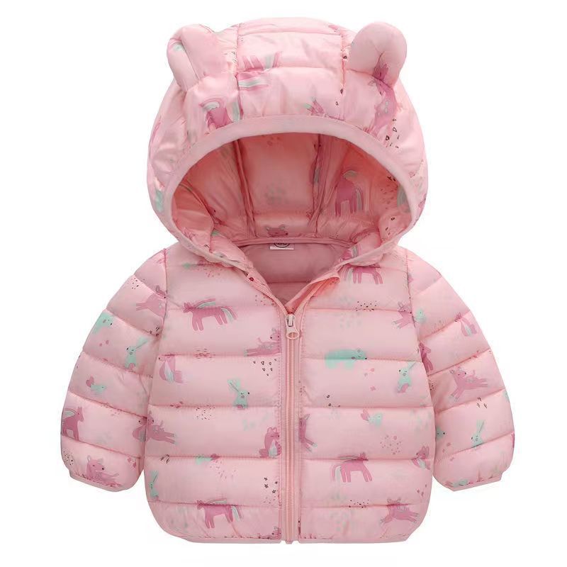 Jaqueta Infantil Puffer Estampas Bichinhos