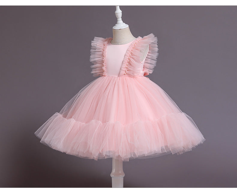 Vestido Infantil De Festa Tule Bufante