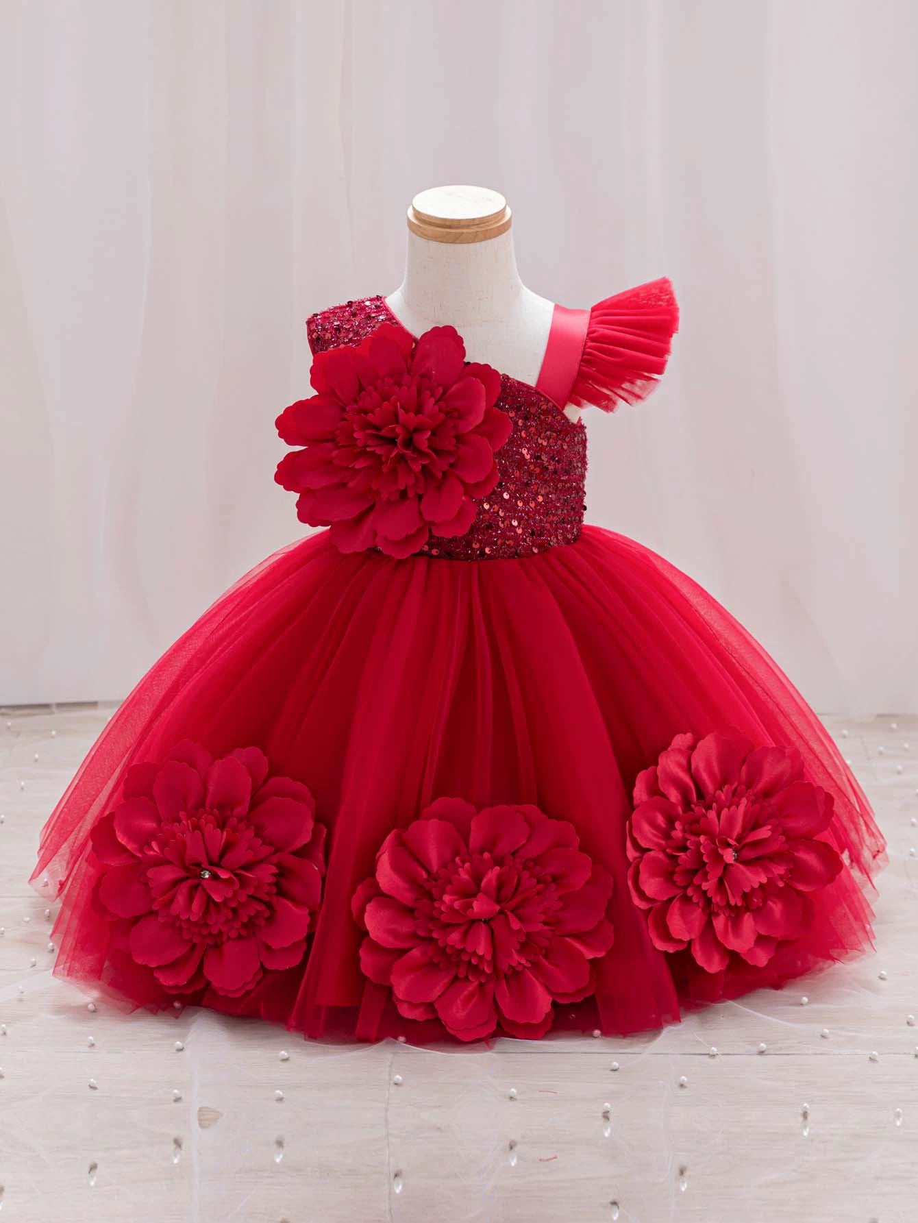 Vestido De Festa Infantil Flores