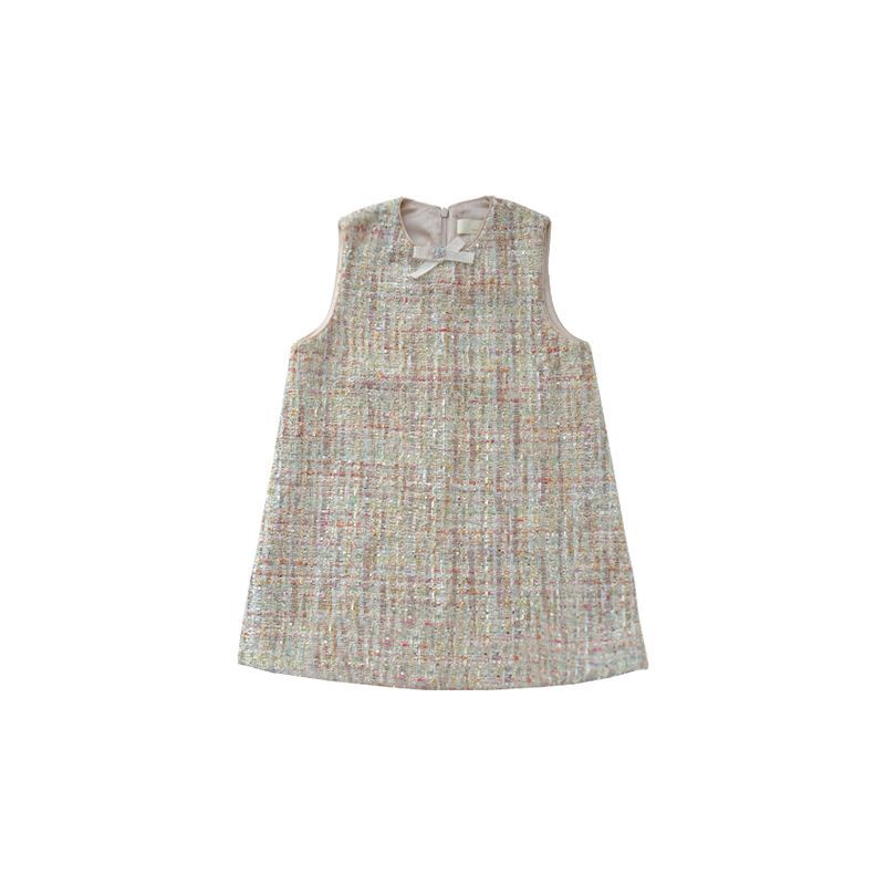 Vestido Infantil Tweed + Camisa