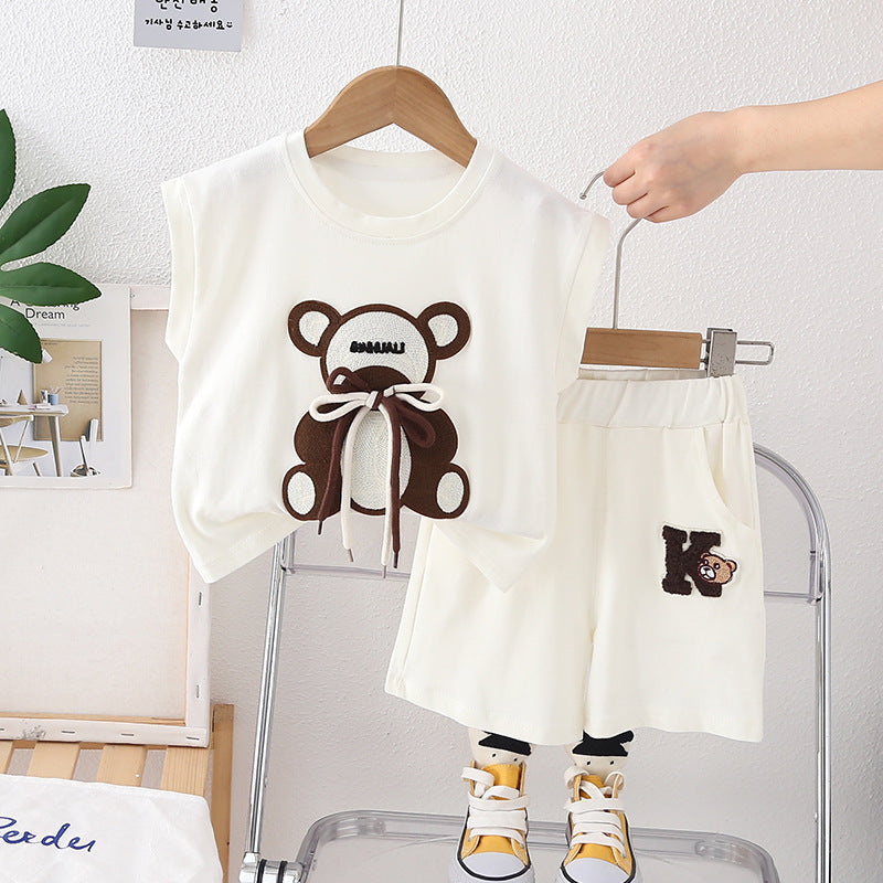 Conjunto Infantil Urso Cordãozinho