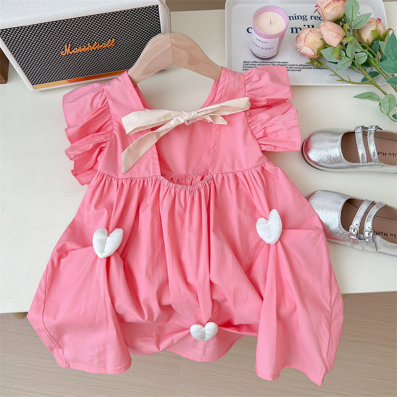 Vestido Infantil Verão Coraçõezinhos