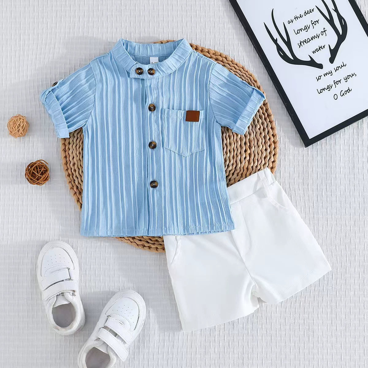 Conjunto Infantil Masculino Verão Botões