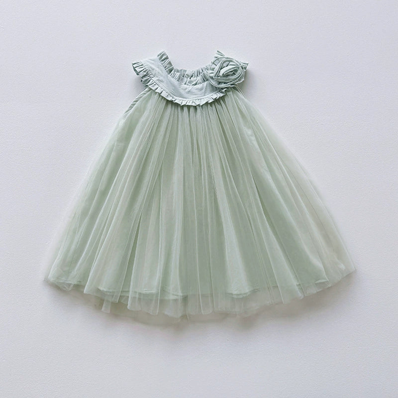 Vestido Infantil Rosinha e Tule